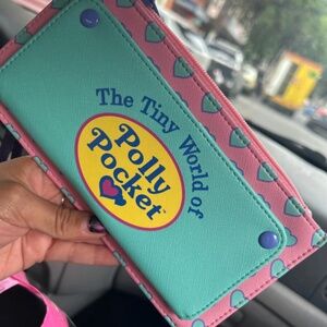 polly pocket long wallet pastel vintage retro coquette core collectible 90s toys